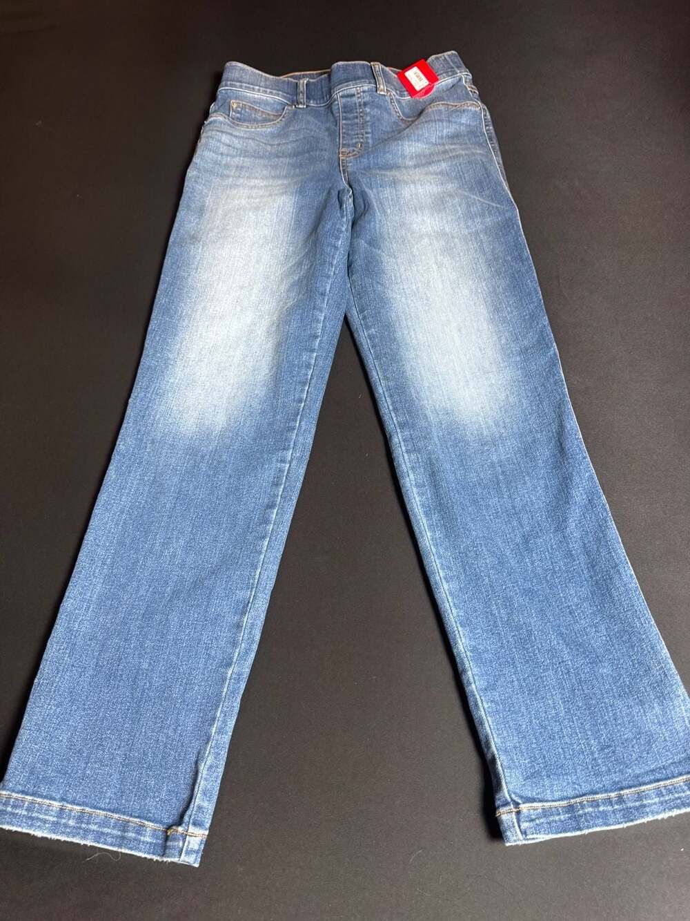 Spanx EveryWear Straight Leg Denim Jeans in Vintage Indigo, Size Medium